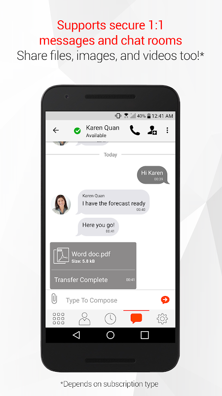 Bria – VoIP SIP Softphone app screenshot 2
