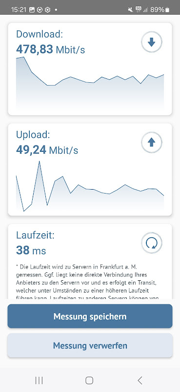 Broadband Measurement app screenshot 4