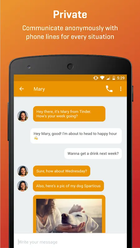 Burner: 2nd Phone Number Line app screenshot 1