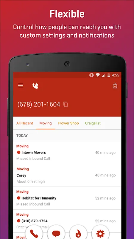 Burner: 2nd Phone Number Line app screenshot 2