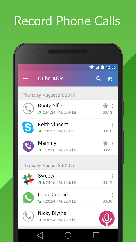 Call Recorder – Cube ACR app screenshot 1