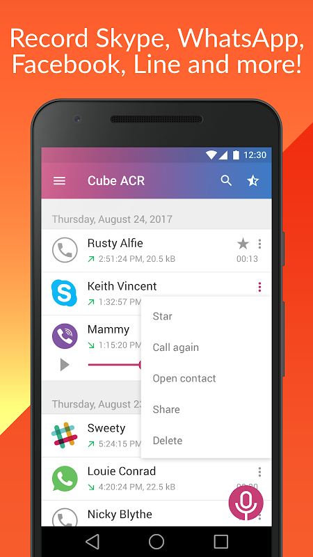 Call Recorder – Cube ACR app screenshot 2