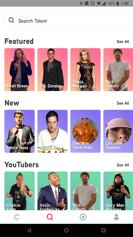 Cameo – Personal celeb videos app screenshot 2