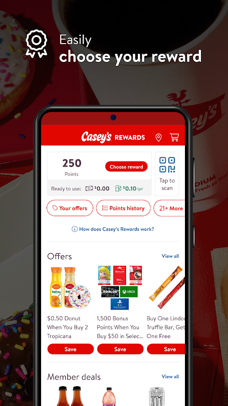 Casey’s app screenshot 2