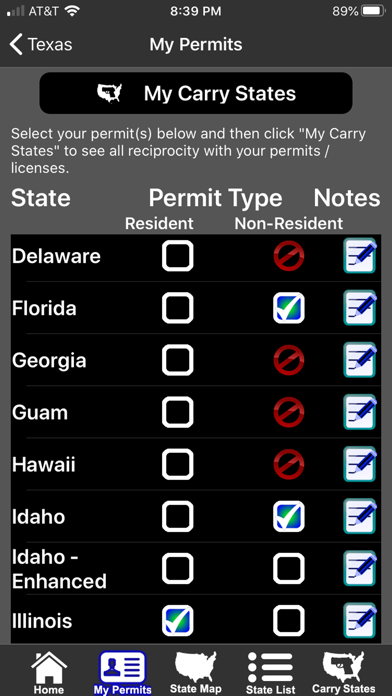 CCW – Concealed Carry 50 State app screenshot 3