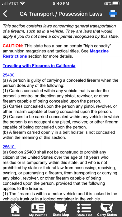 CCW – Concealed Carry 50 State app screenshot 6