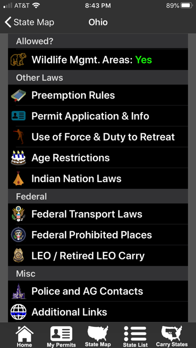 CCW – Concealed Carry 50 State app screenshot 8