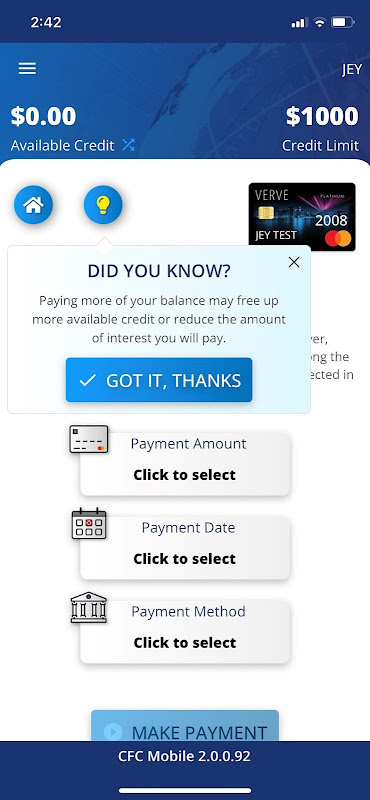 CFC Mobile Access app screenshot 4
