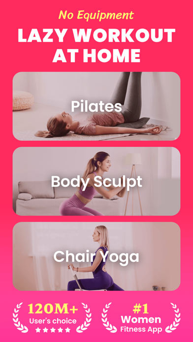 Chair Workout: Women’s Edition app screenshot 1