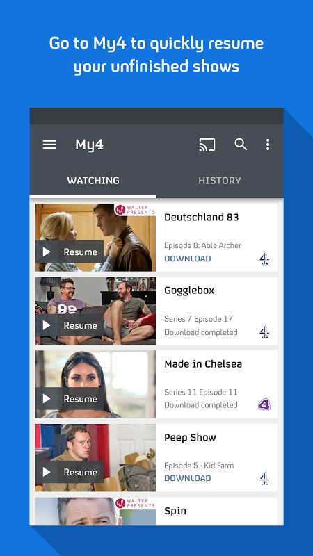 Channel 4 app screenshot 3