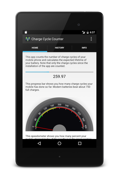 Charge Cycle Battery Stats app screenshot 6