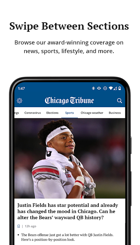 Chicago Tribune app screenshot 2