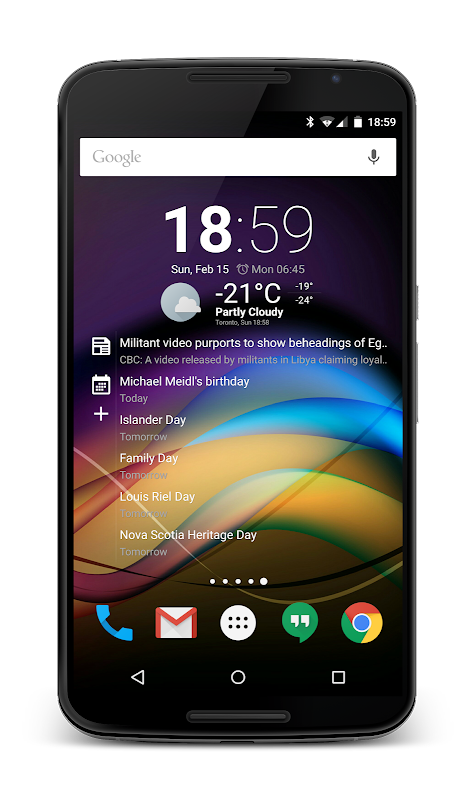 Chronus Information Widgets app screenshot 3
