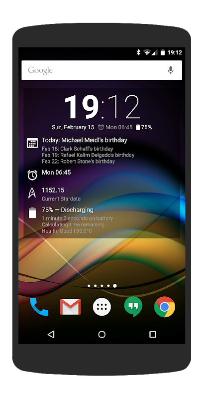 Chronus Information Widgets app screenshot 4