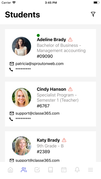Classe365 app screenshot 8