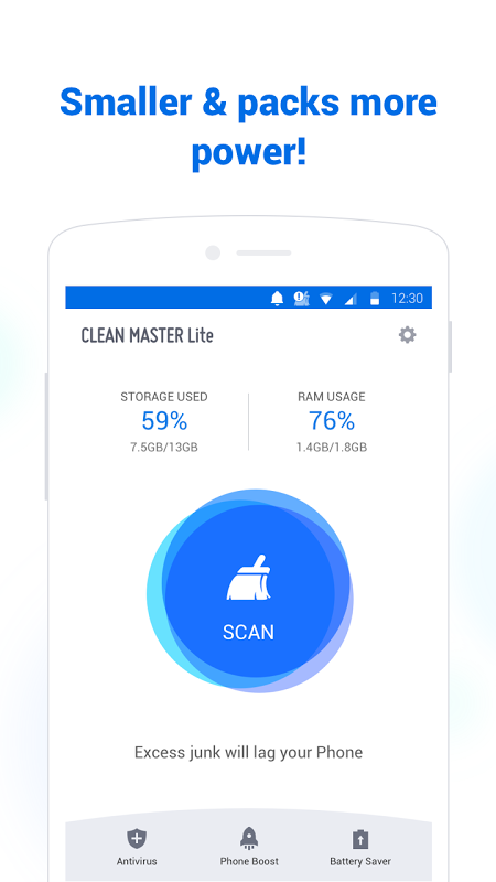 Clean Master Lite app screenshot 1