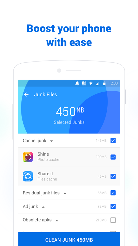 Clean Master Lite app screenshot 2