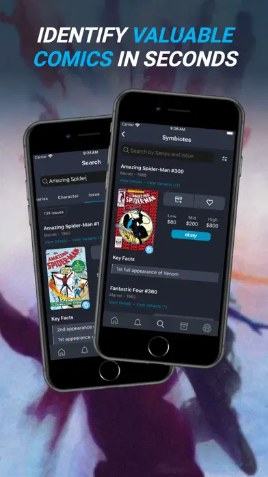 Comic Book Price Value Scanner app screenshot 1