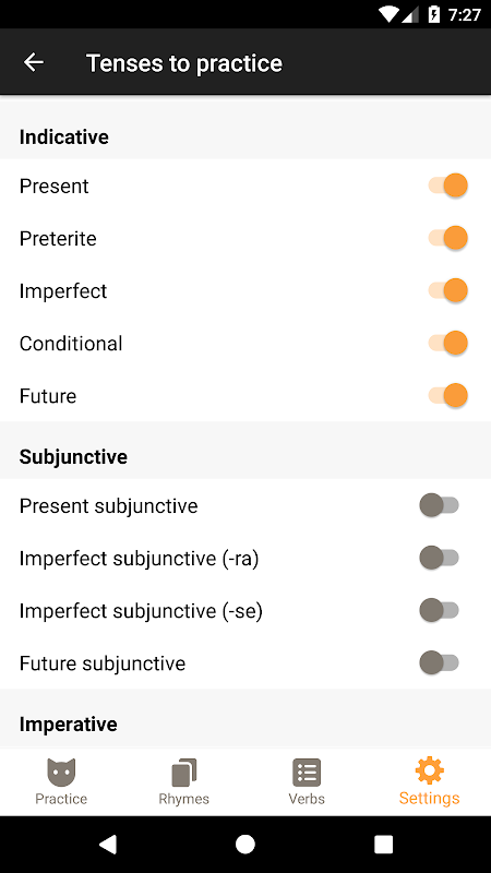 ConjuGato — Spanish Verbs app screenshot 3