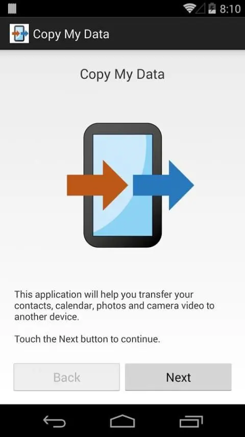 Copy My Data: Transfer Content app screenshot 1