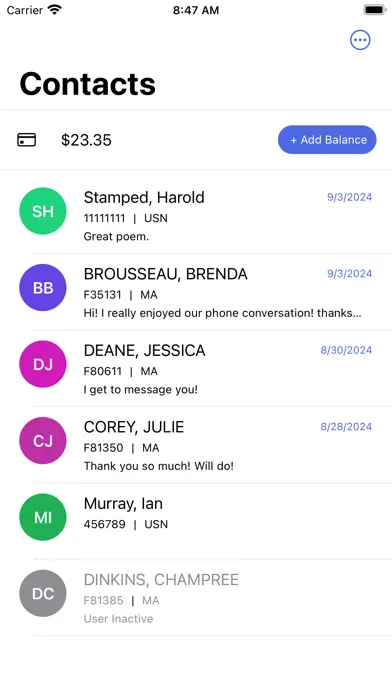 CorrLinks Text Chat app screenshot 2