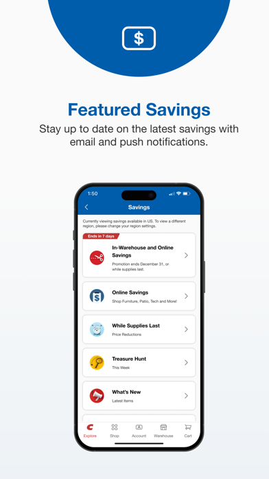 Costco Wholesale app screenshot 2