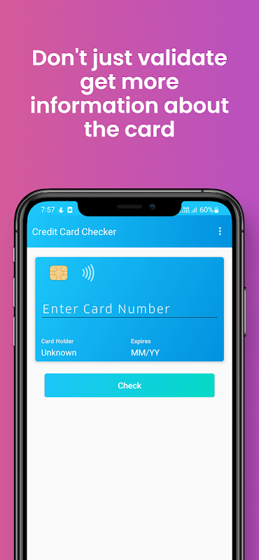 Credit Card Checker app screenshot 1