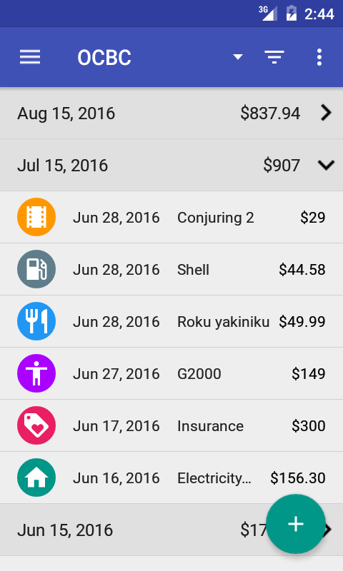 Credit Card Manager app screenshot 3