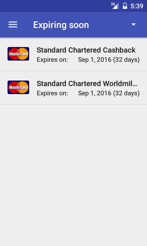 Credit Card Manager app screenshot 8