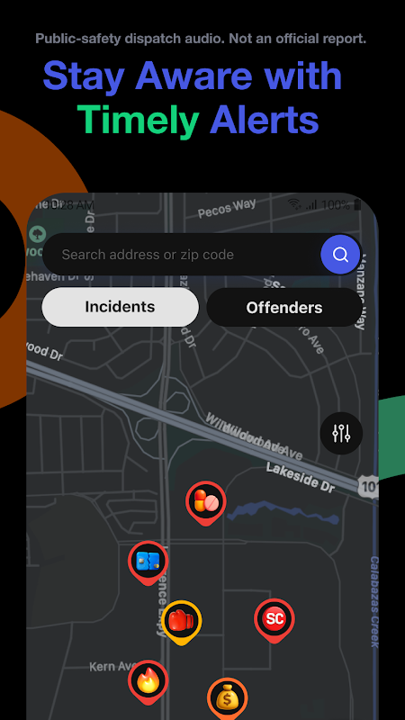 CrimeRadar: Dispatch Alerts app screenshot 1