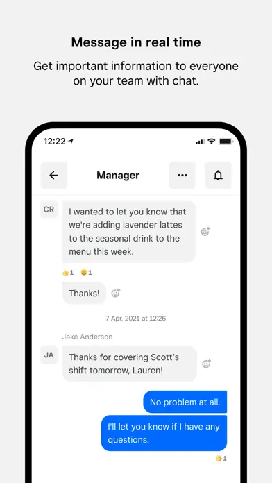 Crunchtime Teamworx app screenshot 1