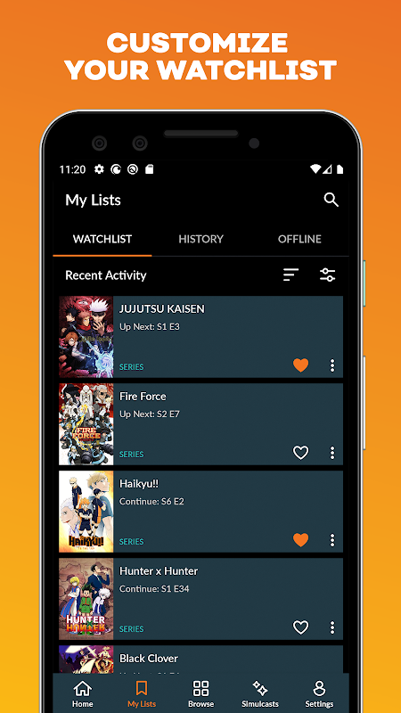 Crunchyroll app screenshot 4