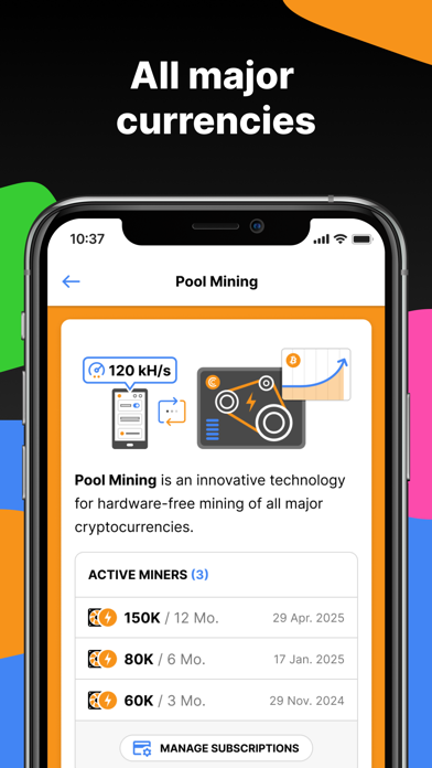 CT Pool: Crypto Mining App app screenshot 2