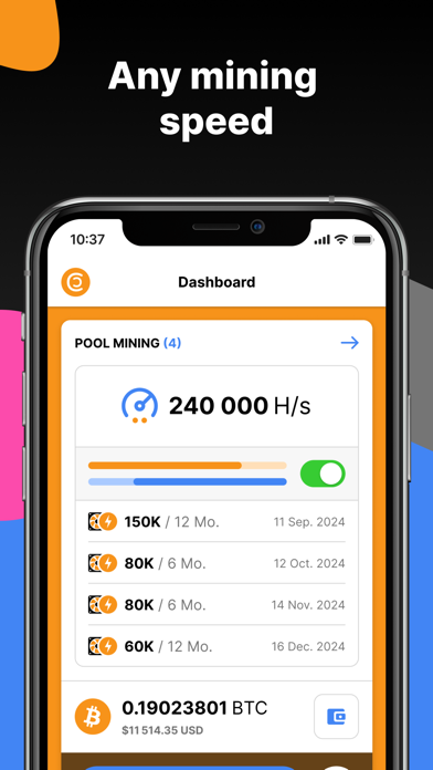 CT Pool: Crypto Mining App app screenshot 3