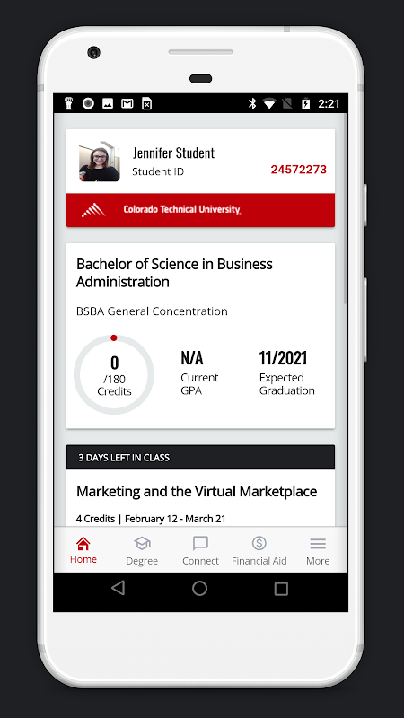 CTU Student Mobile app screenshot 1