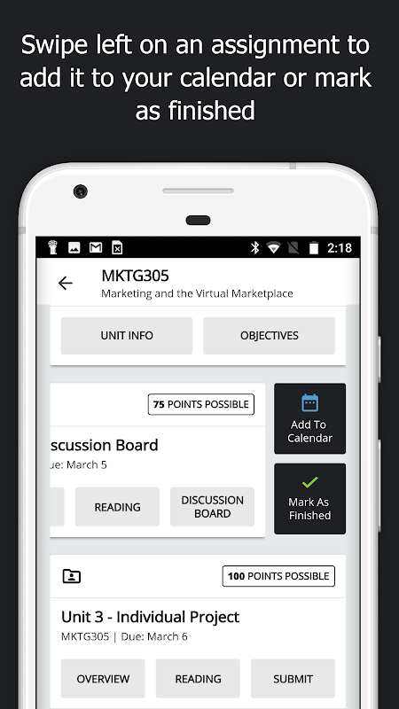 CTU Student Mobile app screenshot 2