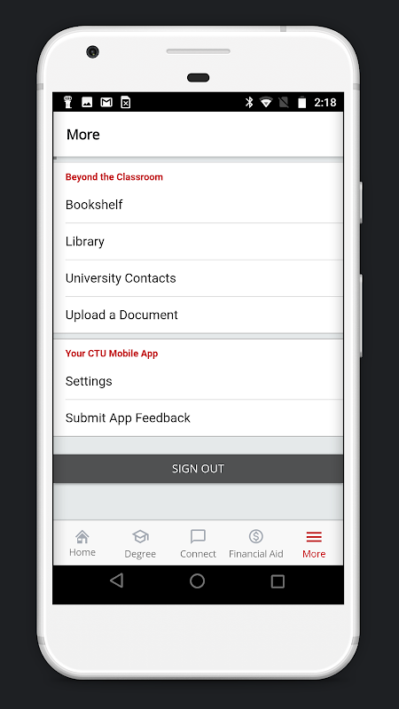 CTU Student Mobile app screenshot 5