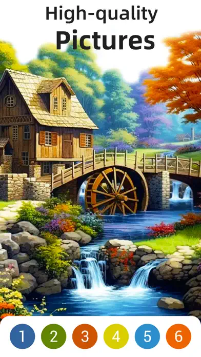 Curse Color: Color by Number app screenshot 1