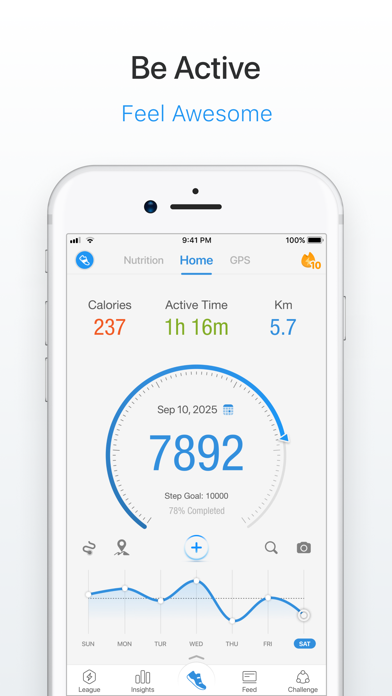 Daily Step Counter – Pedometer app screenshot 1