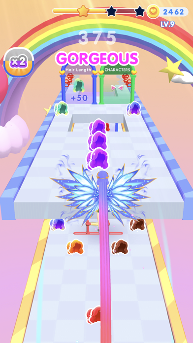 Dancing Hair – Music Race 3D app screenshot 2