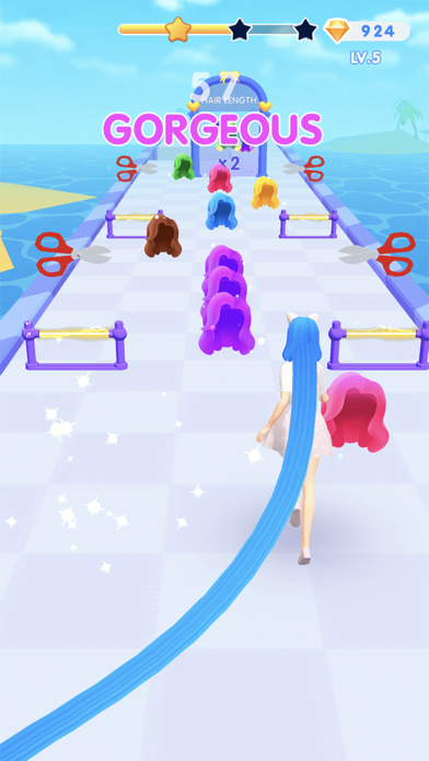 Dancing Hair – Music Race 3D app screenshot 3