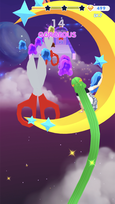 Dancing Hair – Music Race 3D app screenshot 4