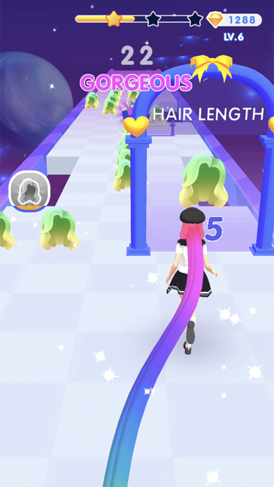 Dancing Hair – Music Race 3D app screenshot 5