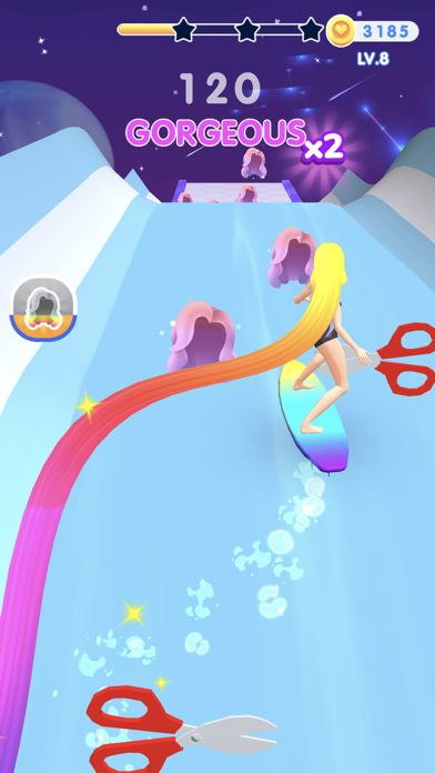 Dancing Hair – Music Race 3D app screenshot 6