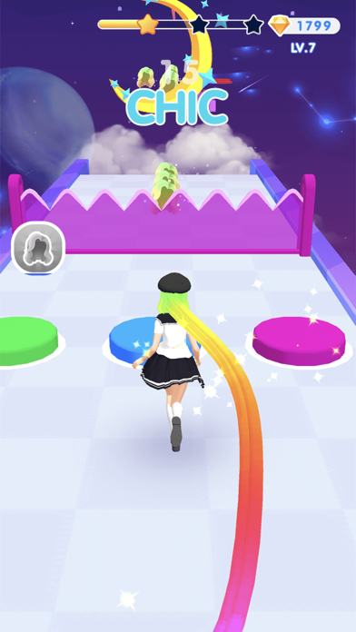Dancing Hair – Music Race 3D app screenshot 7