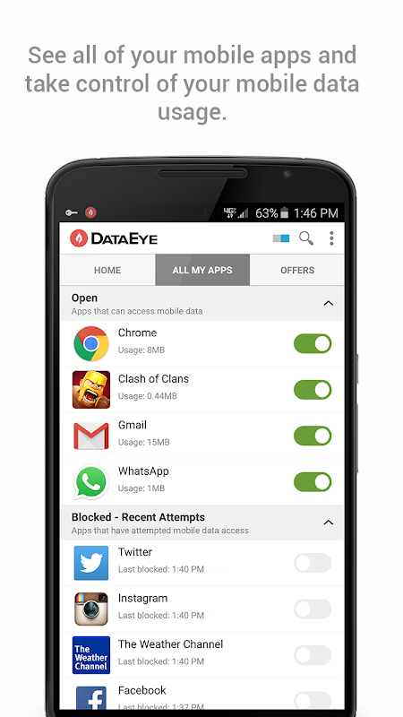 DataEye | Save Mobile Data app screenshot 3