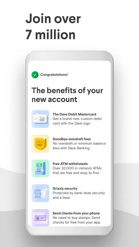 Dave – Banking & Cash Advance app screenshot 3