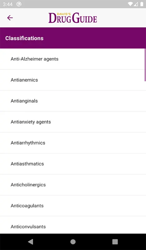Davis’s Drug Guide for Nurses app screenshot 6