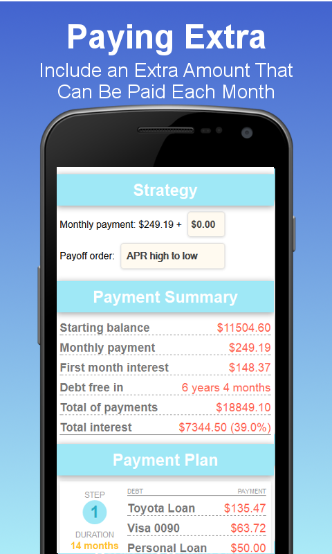 Debt Payoff Planner & Tracker app screenshot 7
