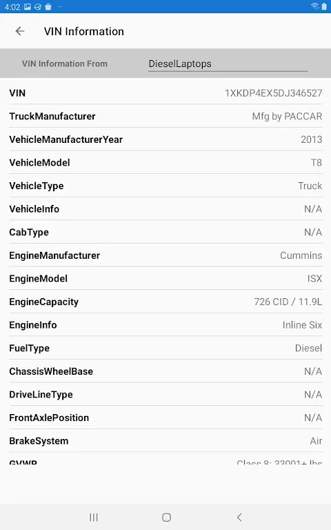 Diesel Decoder app screenshot 3